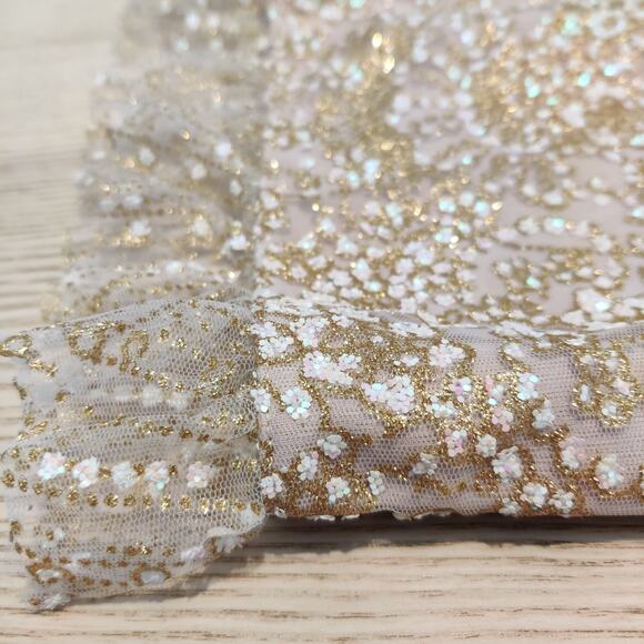 Hello Molly Match Me Dress Size M Pale Pink Wedding Dance Sparkly Fairy Romantic - Picture 9 of 16